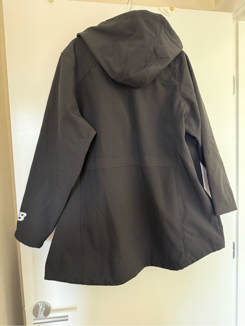 New Balance Black Hooded soft shell Coat